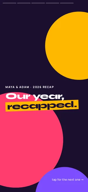 Our year, recapped: your year together as story slides